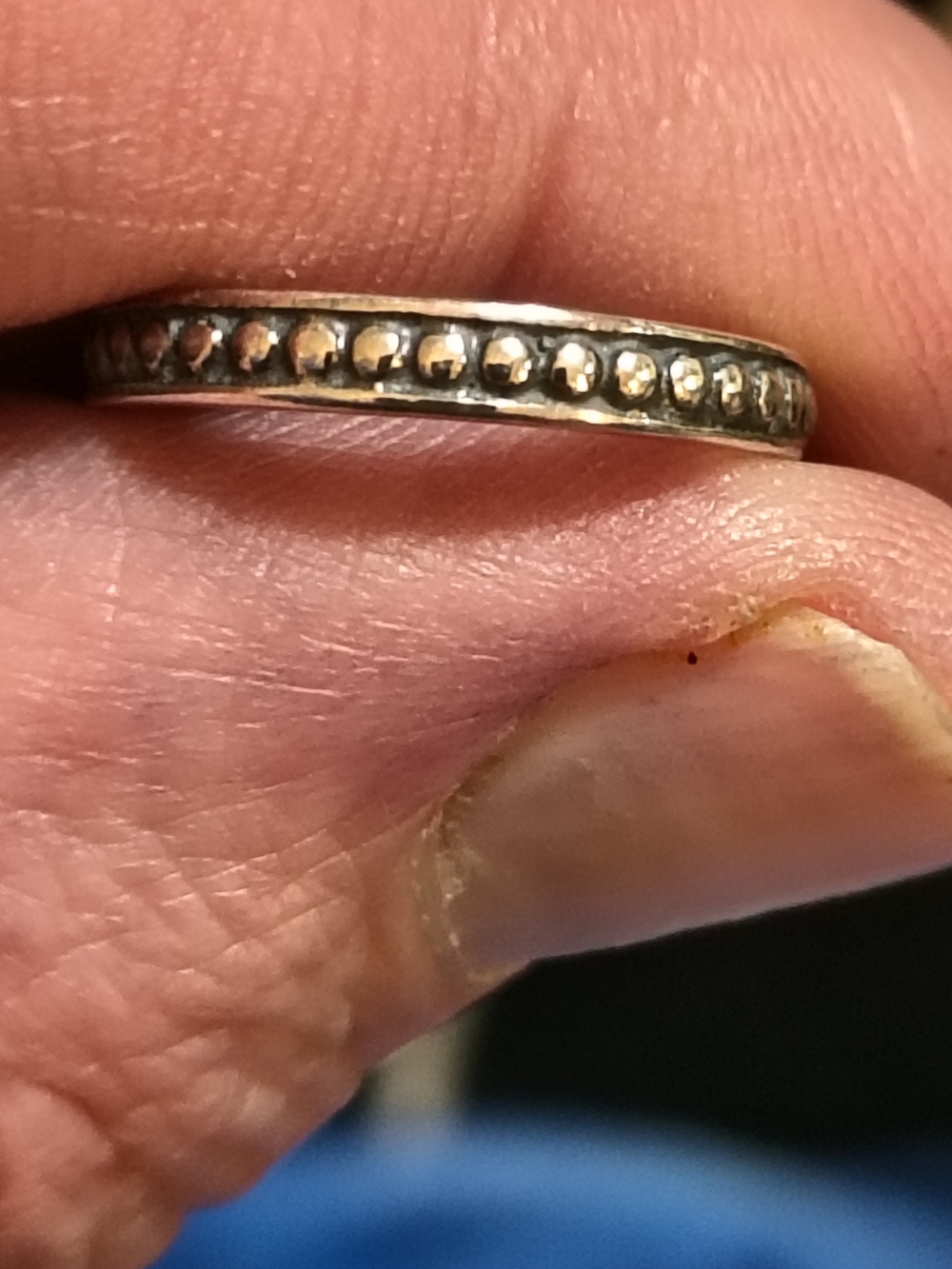 Vintage Silpada Sterling Silver Dot Stacker Ring Size 5